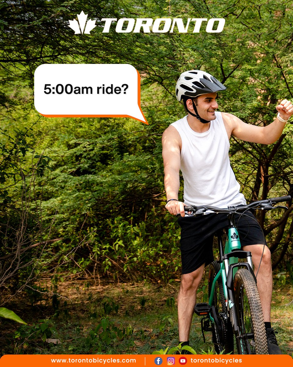 TorontoBic41714's tweet image. POV: Your bro asks the most random questions mid-ride.
From &quot;What are bronin for?&quot; to &quot;5:00 AM ride?&quot;

This is how every Toronto Bicycles trail begins.
Tag your ride buddy who never stops talking!
.
.
.
#TorontoBicycles #RideWithToronto #CyclingHumor #BroCodeOnWheels