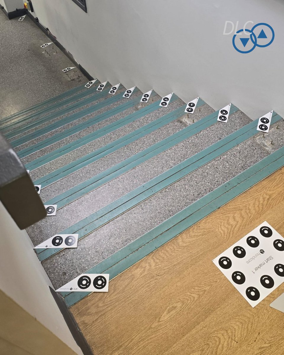 3D scanning a stairwell for a new wheelchair lift installation with <a href="/HandicareGlobal/">Handicare Accessibility</a> Captured a full 3D model and instantly sent the CAD drawing to the factory for fabrication. 

#3DScanning #CADDesign #WheelchairLift #AccessibilityMatters #TechInConstruction