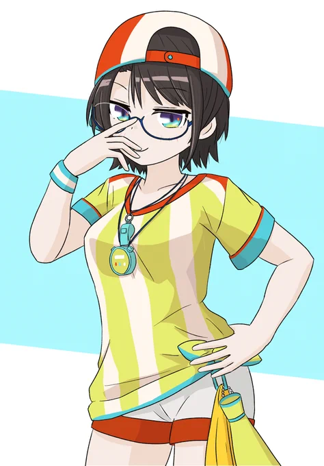 スバちゃんのジト目好きなのでメガネかけてもらった #プロテインザスバル