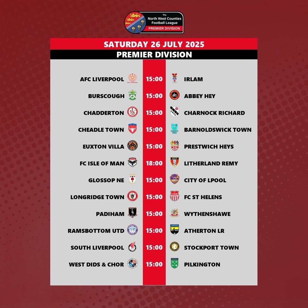 richscottmedia's tweet image. It might be the final week in July, but competitive football returns this weekend.
The @nwcfl is back for the 2025/26 season.