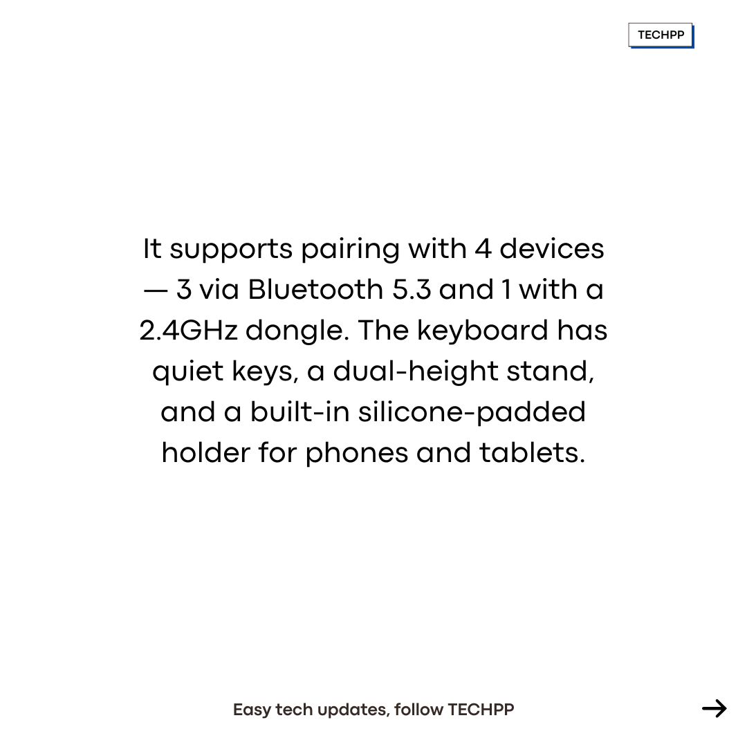 techpp's tweet image. Portronics Bubble 3.0 keyboard launched at ₹999 in India

#Portronics #WirelessKeyboard #Bubble3