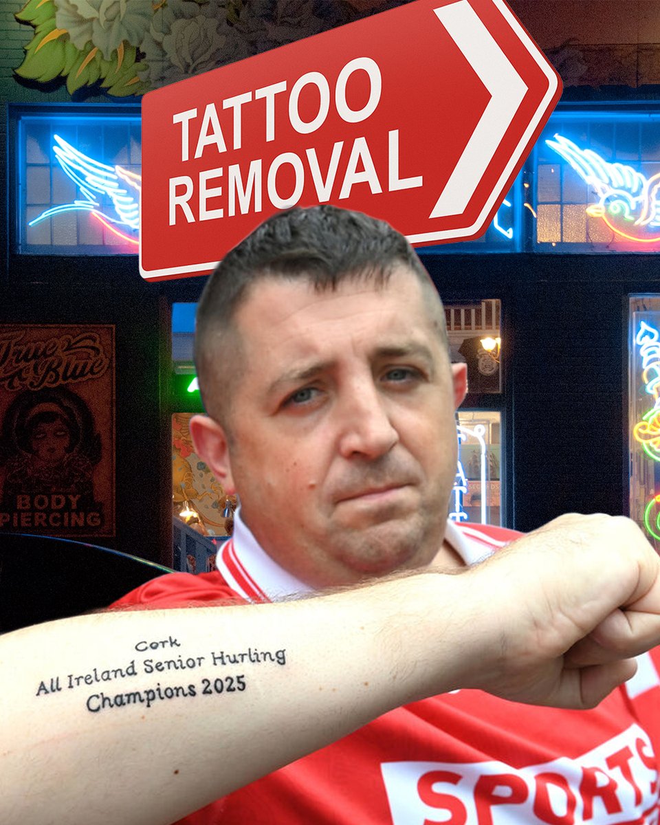 TodayFM's tweet image. The tattoo removal shop will have a new customer today ๐ซฃ