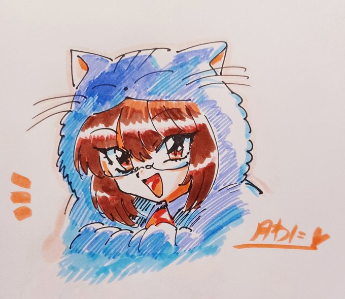 レイアースっぽいまぬると 光るまぬる #まぬるねっさんす