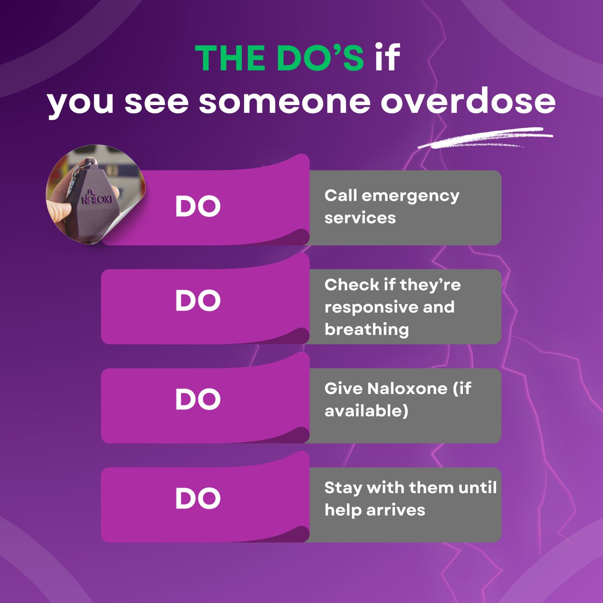 nCaseTech's tweet image. The do&apos;s and don&apos;ts when you see someone overdose

#narcan #overdoseprevention