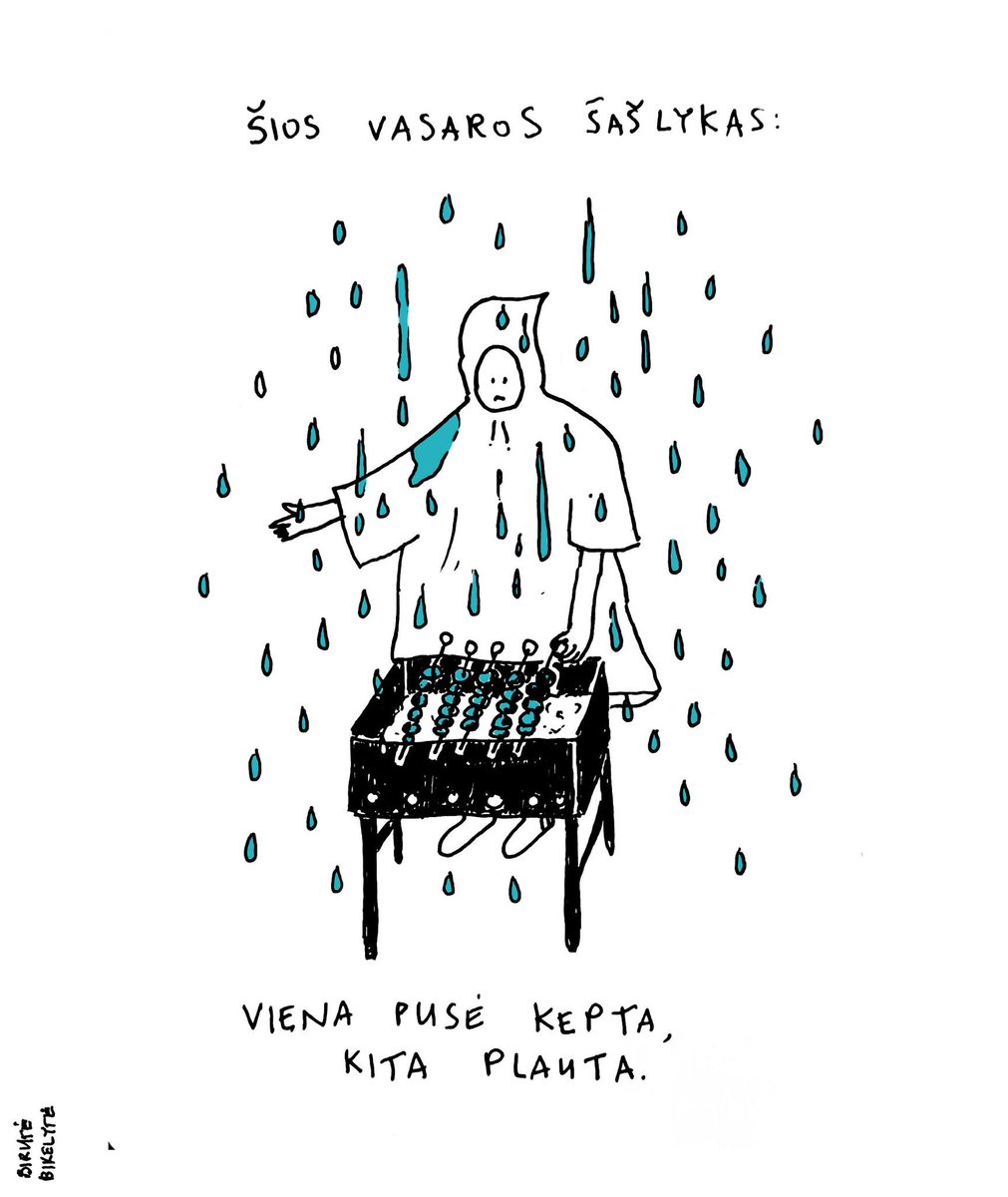 gryn_a's tweet image. Every single Lithuanian 🇱🇹 summer:
"This summer's shashlyk: one side roasted, the other side washed."
😭
