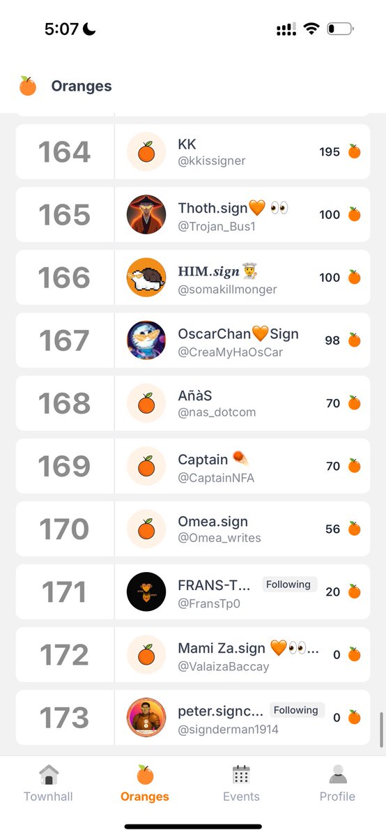 Spotting new testers on Sign App!!!!

Where are our new testers? I want to gib 520 oranges away here to 26 signees. 

If you are new tester today comment below with your app profile screenshot or a cute selfie:))