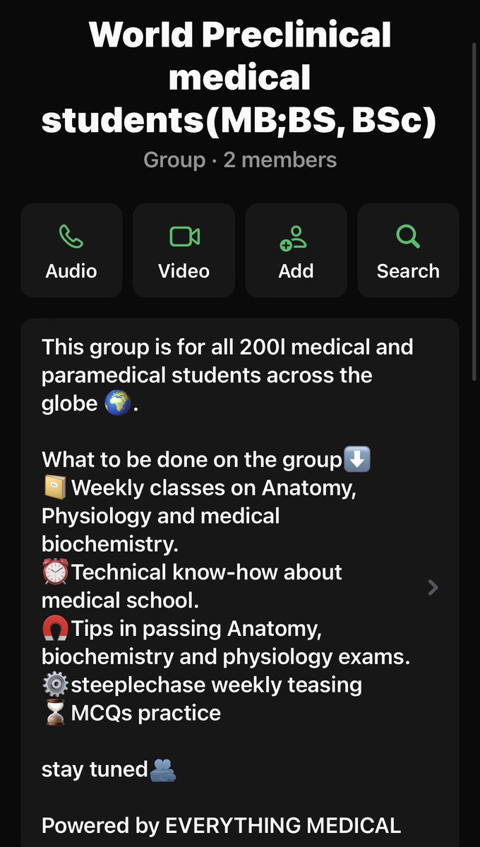 Odu_Ik_Sage_med's tweet image. I want to inform #medtwitters that I have a mission to Unite those “entering 200l” in med school across the globe. The aim is to “catch them young”, I believe with the help of this movement, med school wouldn’t be too hard on them. Click to join➡️ chat.whatsapp.com/IwoRNoejvOwKvs…
Pls RT