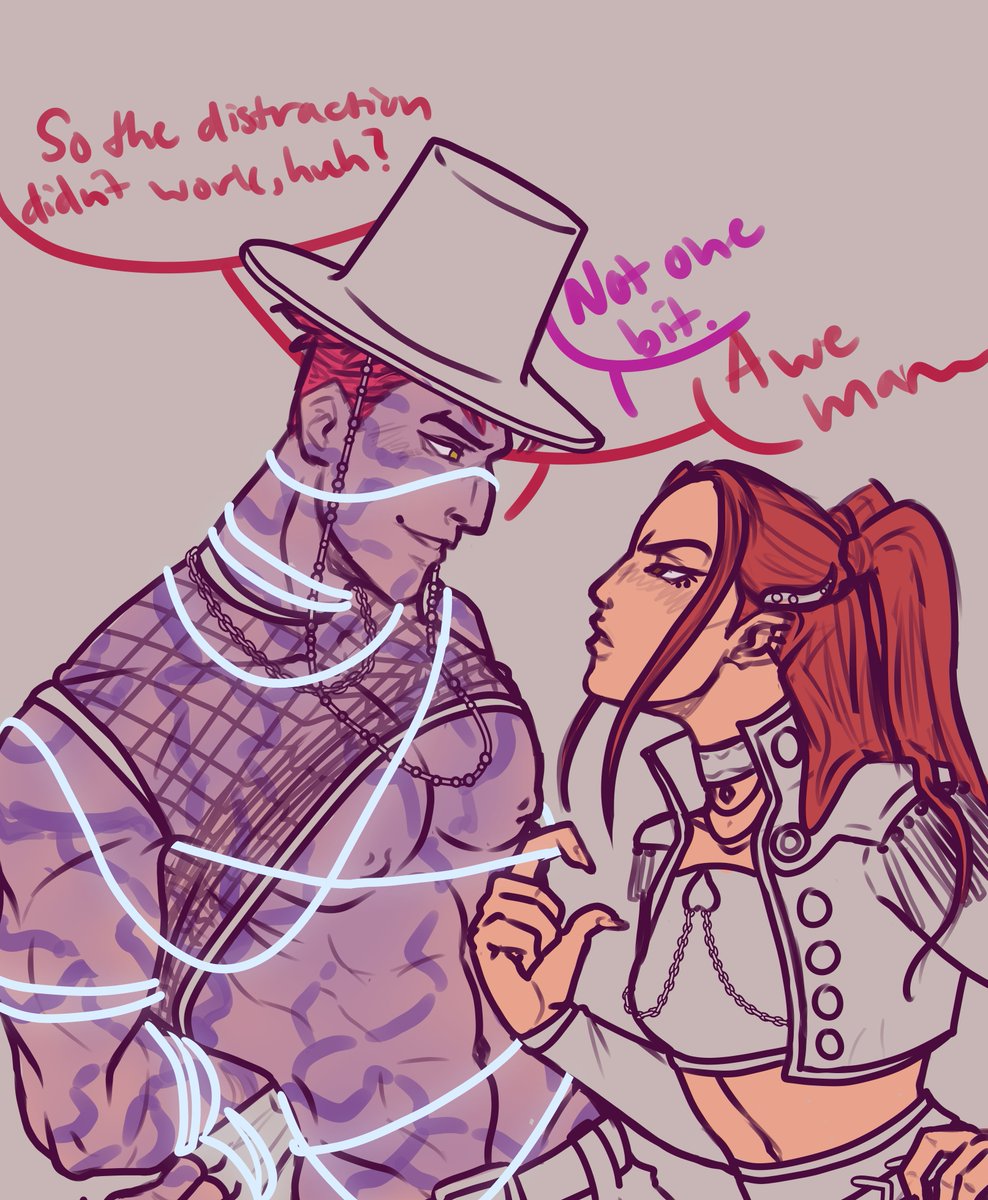 Drawing has been impossible recently, but I finally did it. I got my ass in gear and started something, I am 1000% drawing more Abby, he's too hot not to put in peril lmao

#KPOPDEMONHUNTERS