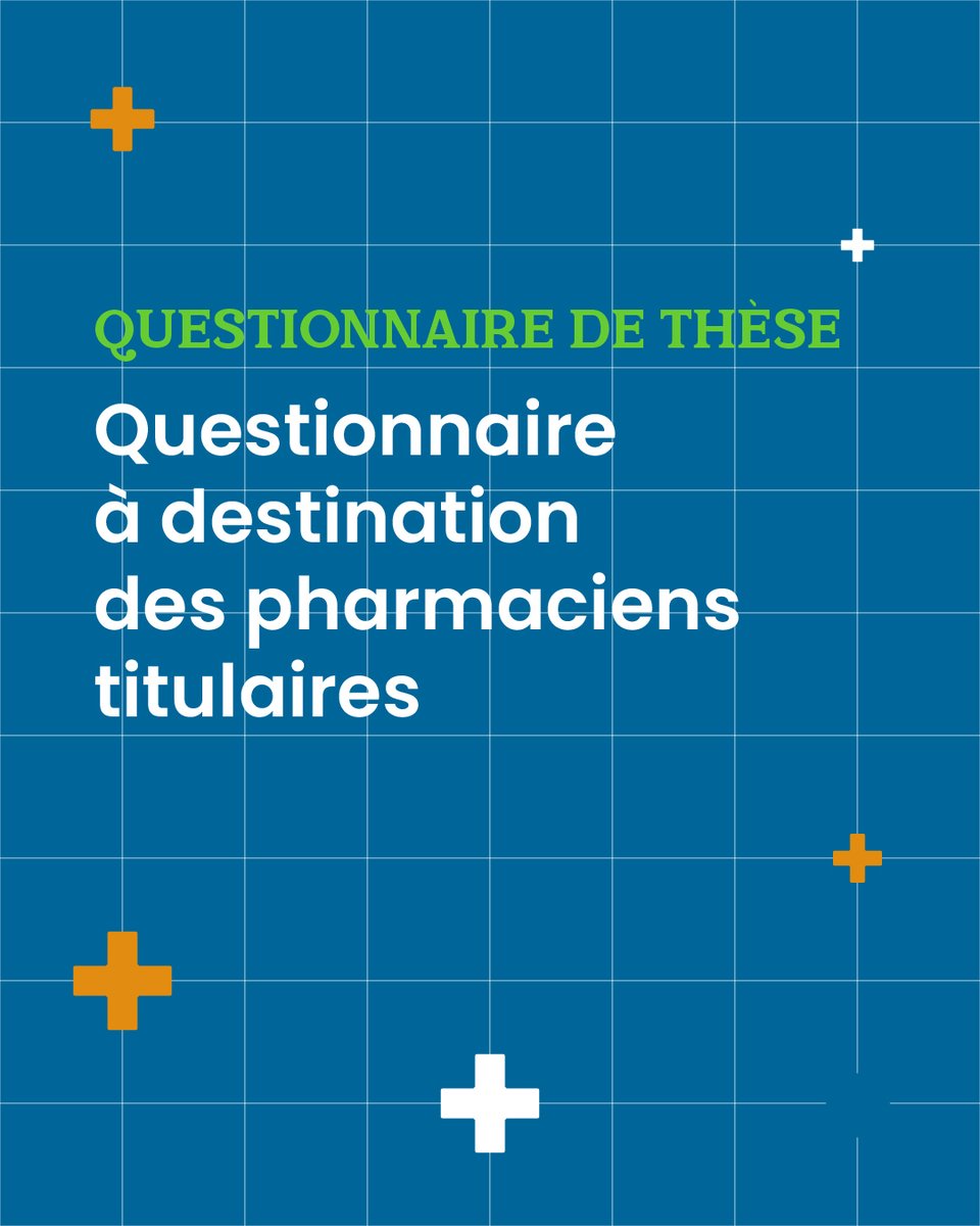 🚨 Pharmaciens de PACA, votre retour d’expérience est essentiel !

Dans le cadre de sa thèse d’exercice, Tom, étudiant en 6e année de pharmacie, s’intéresse aux bilans de médication partagés et souhaite recueillir votre point de vue sur cette pratique officinale.