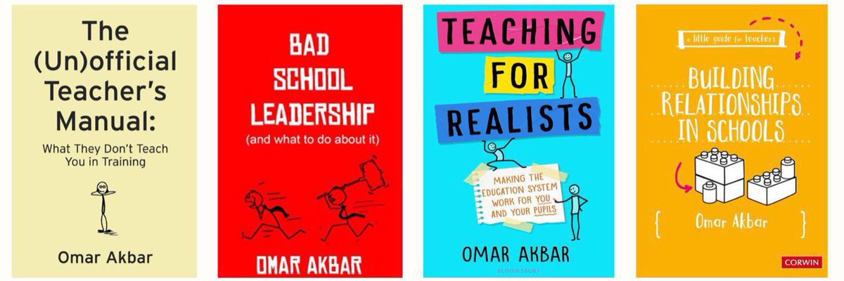UnofficialOA's tweet image. Good morning new followers and thanks for the follow!
Looking for some easy, but useful summer reads? Check out my books on Amazon!
1 and 4 are particularly useful for #PGCE #ECT
#edutwitter