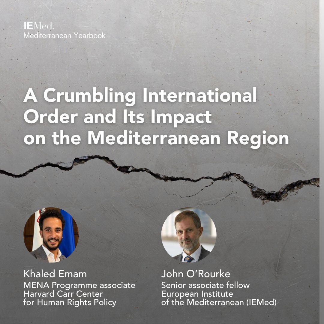IEMed_'s tweet image. "The ambiguity in protecting international norms has exacerbated the mistrust of countries and people in the #MENA region toward the #EU."
Read the latest #MedYearbook2025 article by Khaled Emam (@CarrCenter) & John O'Rourke (IEMed)
🌐iemed.org/publication/a-…
#AheadOfThePrint