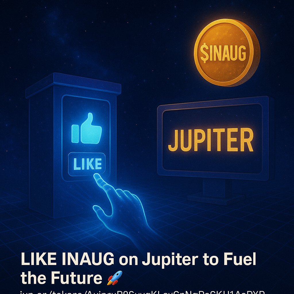 makecrypto4304's tweet image. 🚀 HELP $INAUG GET JUPITER VERIFIED! 🌟

Your clicks = Our success! Let&apos;s get $INAUG trending on Jupiter:

✅ STEP 1:
⭐️ LIKE $INAUG ON JUPITER:
👉 jup.ag/tokens/AuipruP…

💎 WHY IT MATTERS:
• Boosts visibility &amp;amp; trust
• Paves way for CEX listings
• Strengthens our global…