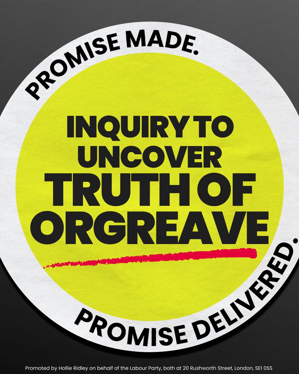 UKLabour's tweet image. Promise made. Promise delivered.
This Labour government is establishing an inquiry into the violent confrontation between police and picketers at Orgreave.