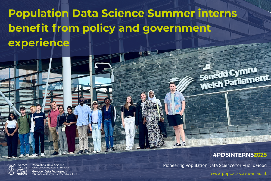 PopDataSci_SU's tweet image. Summer interns benefit from policy and government experience👏
Last week, our cohort of 20 interns visited the Senedd, gaining insight into how data and research can directly inform policymaking in Wales📊
🔎Read more as our interns reflect on the day:
popdatasci.swan.ac.uk/population-dat…