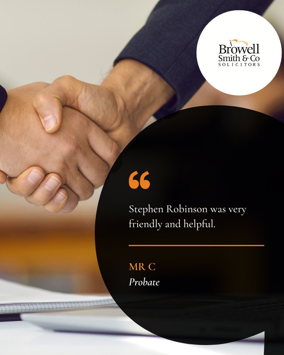 We're starting the week off with another great review for Stephen Robinson from our Wills &amp; Probate team.

If you need expert advice on wills, probate, or elderly client services, we’re just a click away: bit.ly/37h2CDx
