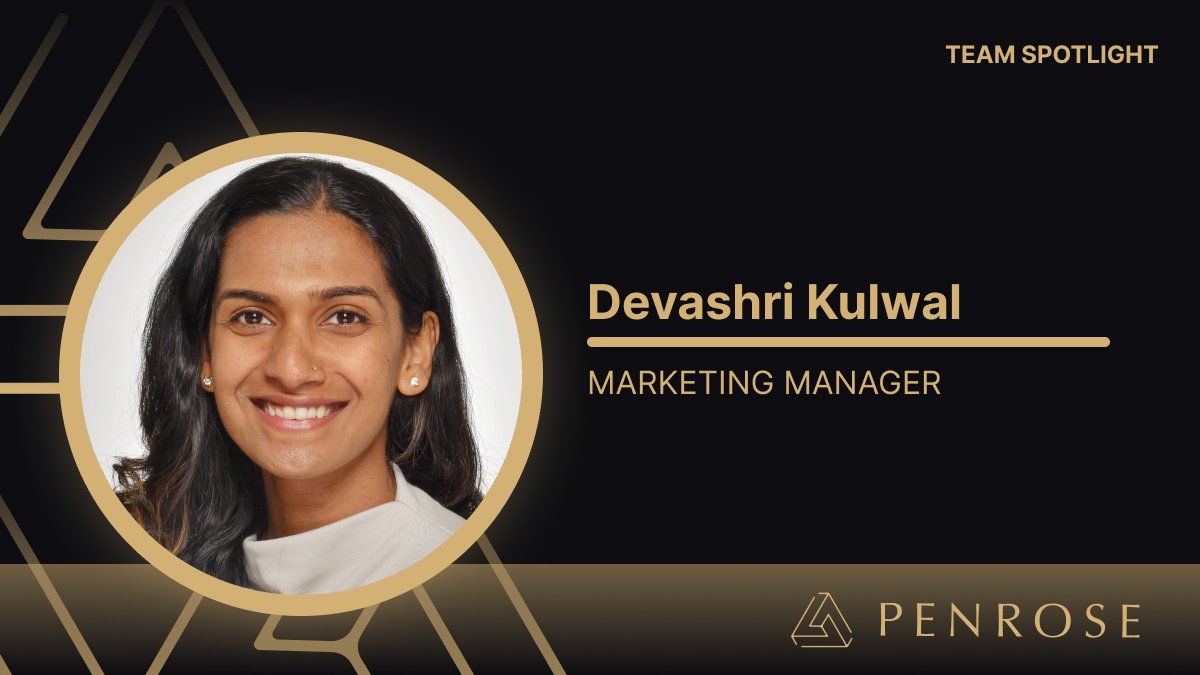 PartnersPenrose's tweet image. We're excited to welcome Devashri Kulwal as our new Marketing Manager.
Devashri began her marketing career at the United Nations and transitioned into web3 marketing, working across notable blockchain projects and associations for the past five years.
Welcome to the team,…