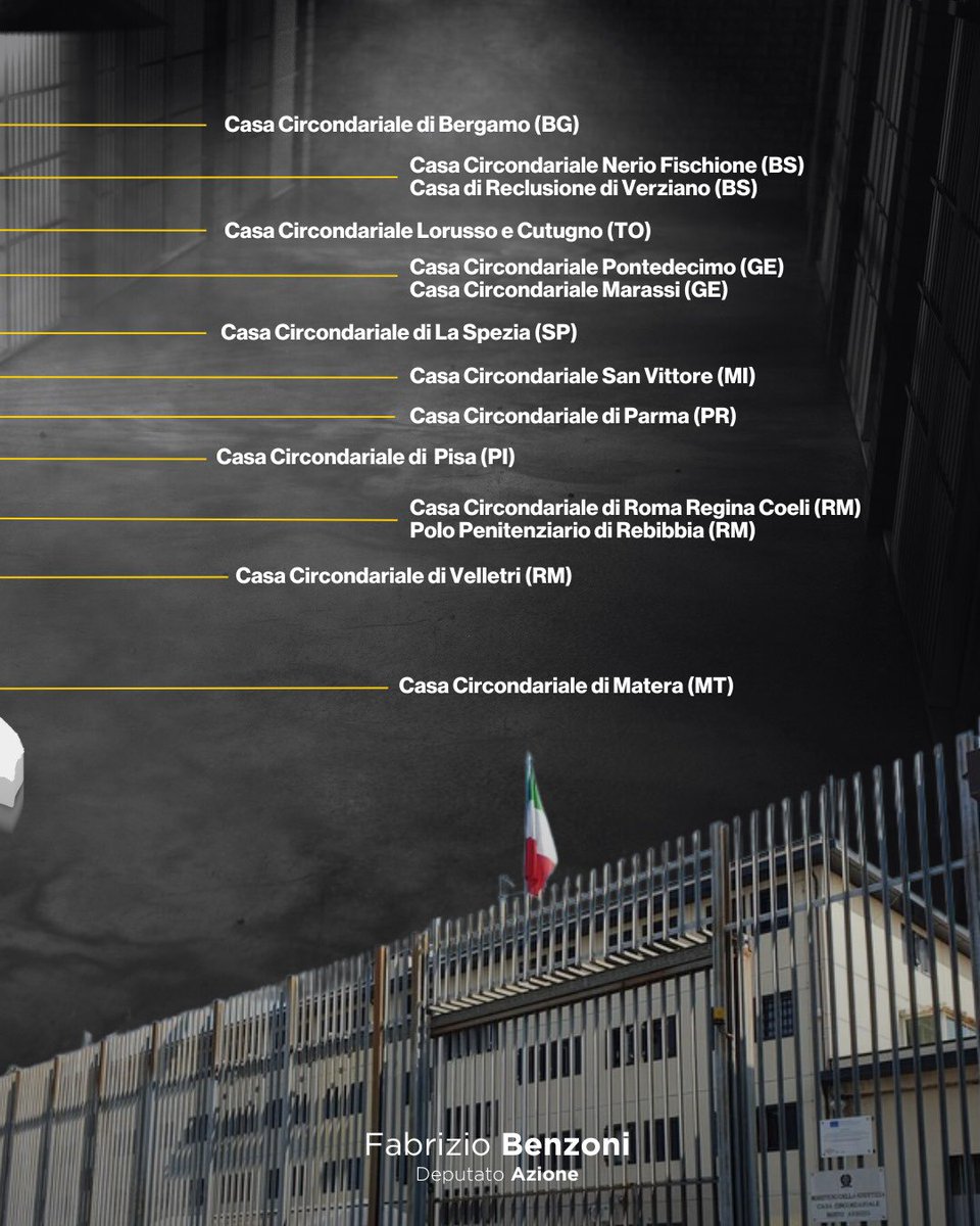 fabriziobenzoni's tweet image. Dopo una seconda visita al Nuovo Complesso di Rebibbia, venerdì scorso sono stato per la prima volta a visitare il #carcere di Pisa. Purtroppo, nulla di nuovo. Anche qui i problemi di sovraffollamento e di carenza di personale sono cronici.
Continuiamo a chiedere a gran voce un…