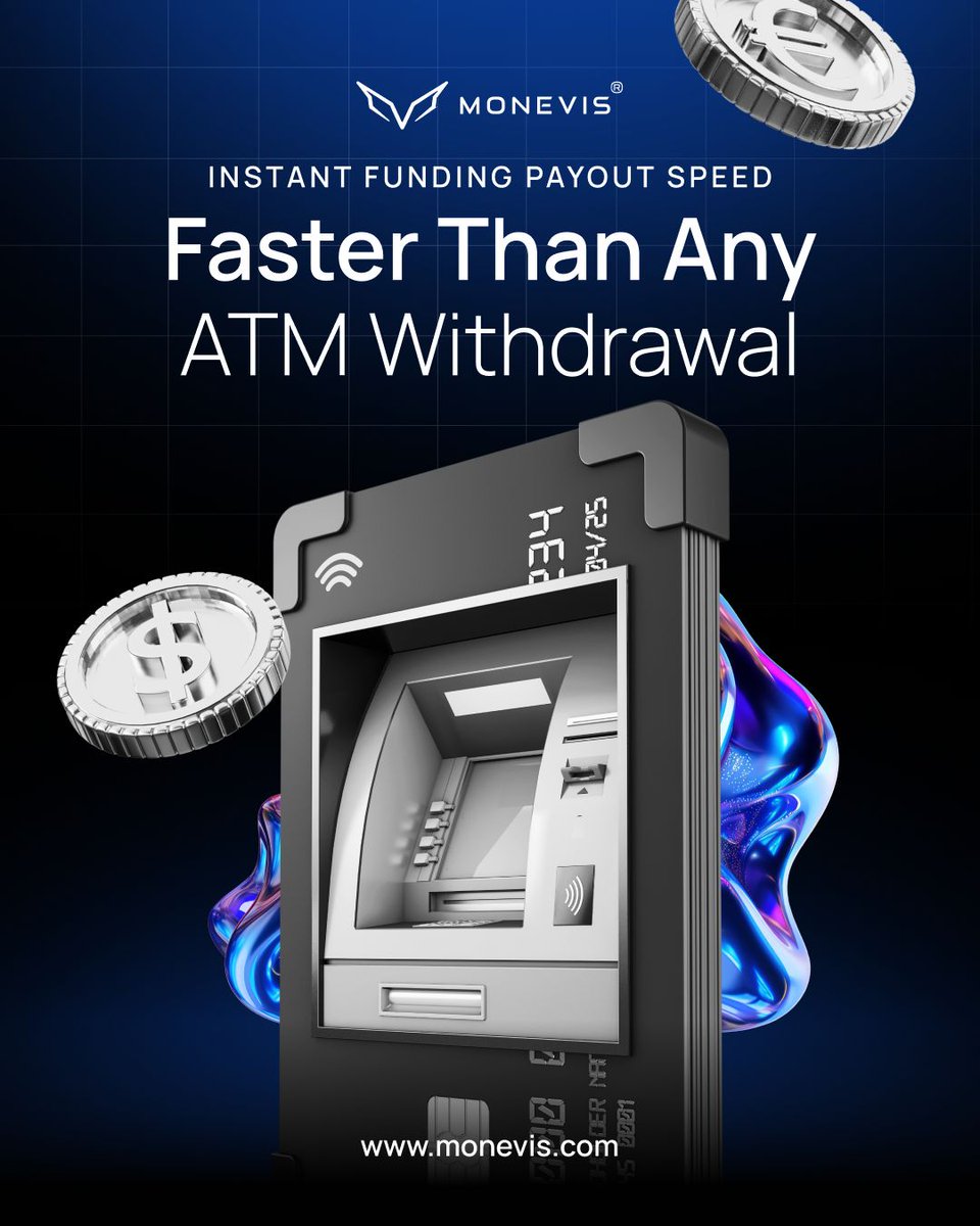 monevis's tweet image. 🚀 Monevis Instant Funding Payouts are now FASTER than most ATM withdrawals.
💸 Avg ATM cashout: 20–30 seconds
⚡ Monevis Payout: 8–12 seconds straight to your wallet.
No delays. No BS. Just pure speed.
Why wait, when you can get paid instantly?
#Monevis #InstantPayouts…