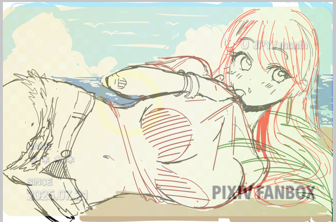 FANBOXのファンカードを作るんじゃい!
🔞な絵柄ってダメなんだよね…?調べたけどOKなのかどうなのか確信が持てず
これくらいならどうなんだろう… 