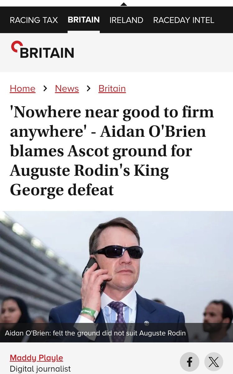 racingblogger's tweet image. ‼️ You've got to hope @Ascot DON'T water the track anymore before the King George on Saturday.
There's nothing wrong with good to firm ground for flat horses in the summer.
#Ascot #KingGeorge