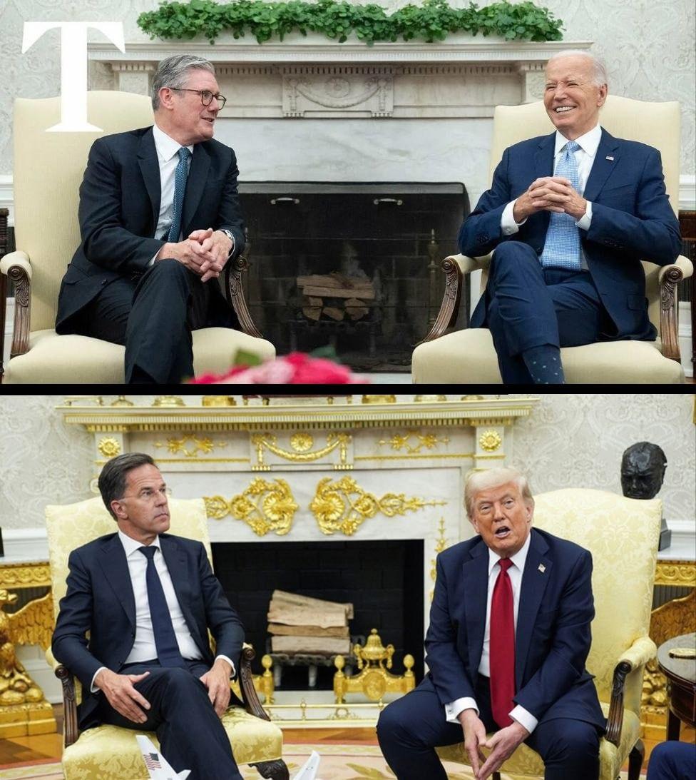 OlgaBazova's tweet image. Trump's changes to the White House look very much like a house of an average oligarch from the Caucusus region living in Moscow.