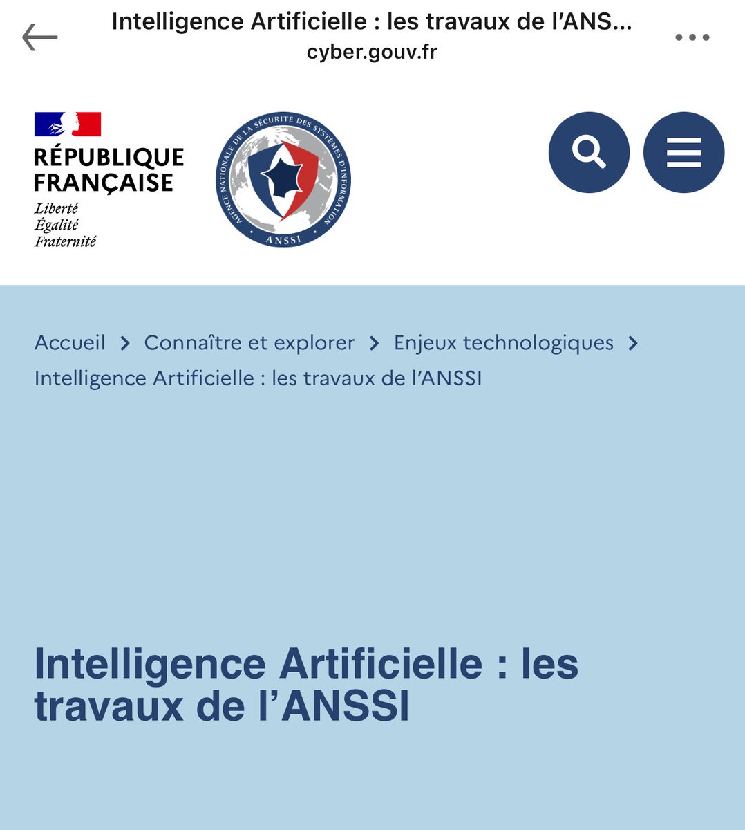 ✳️ L’ANSSI accompagne le développement de l’IA et promeut une approche par les risques afin de favoriser l’usage de systèmes d’IA de confiance et de rendre plus sûre leur chaine de valeur

cyber.gouv.fr/intelligence-a…