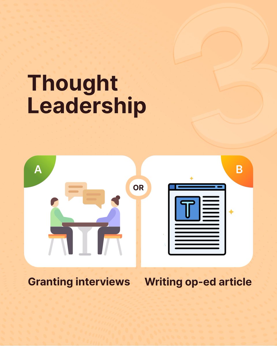 reneepragency's tweet image. Whether it’s a rebrand, crisis comms, or establishing thought leadership, there’s usually more than one way to get the job done.
Which of these would you go with? Share your answers with us in the comments.