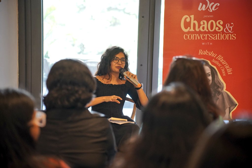 There’s something quietly rebellious about women speaking up on things we were taught to stay silent about.
 In our book circle, I moderated a discussion on the book CHAOS by Raksha Bharadia. It sparked that kind of conversation;  raw, real, and liberating.