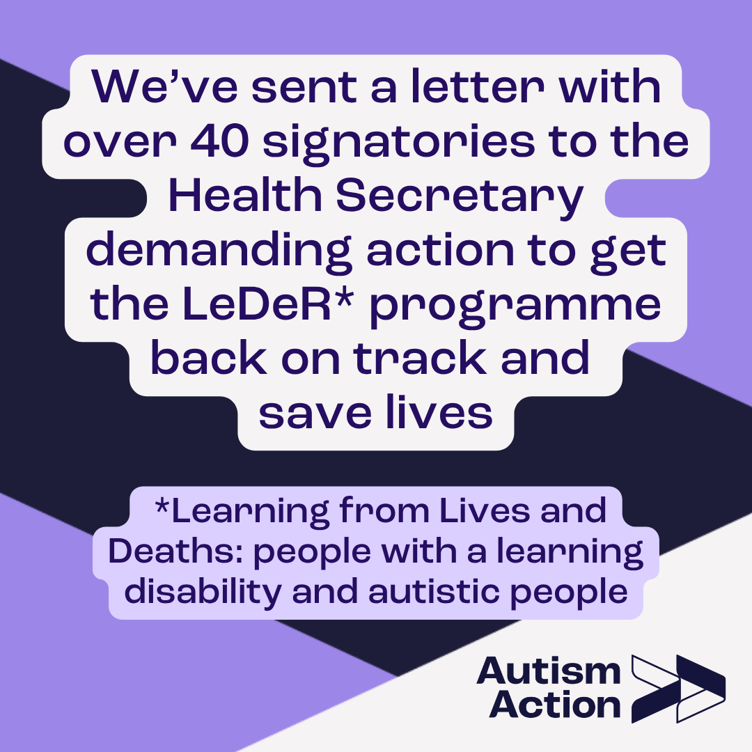 _AutismAction's tweet image. We've sent a letter with over 40 signatures to the Health Secretary demanding action to get the LeDeR* programme back on track and save lives.
The report was supposed to be published last November 2024. NHS England now say they won’t publish it until soon after Parliament…