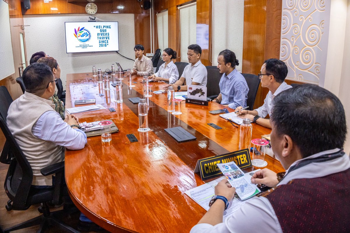 Had a wonderful interaction with the remarkable young folks from Youth Mission for Clean River – Arunachal Pradesh. These are bright, highly qualified driven individuals coming together not for credit or applause, but because they believe in something bigger than themselves.