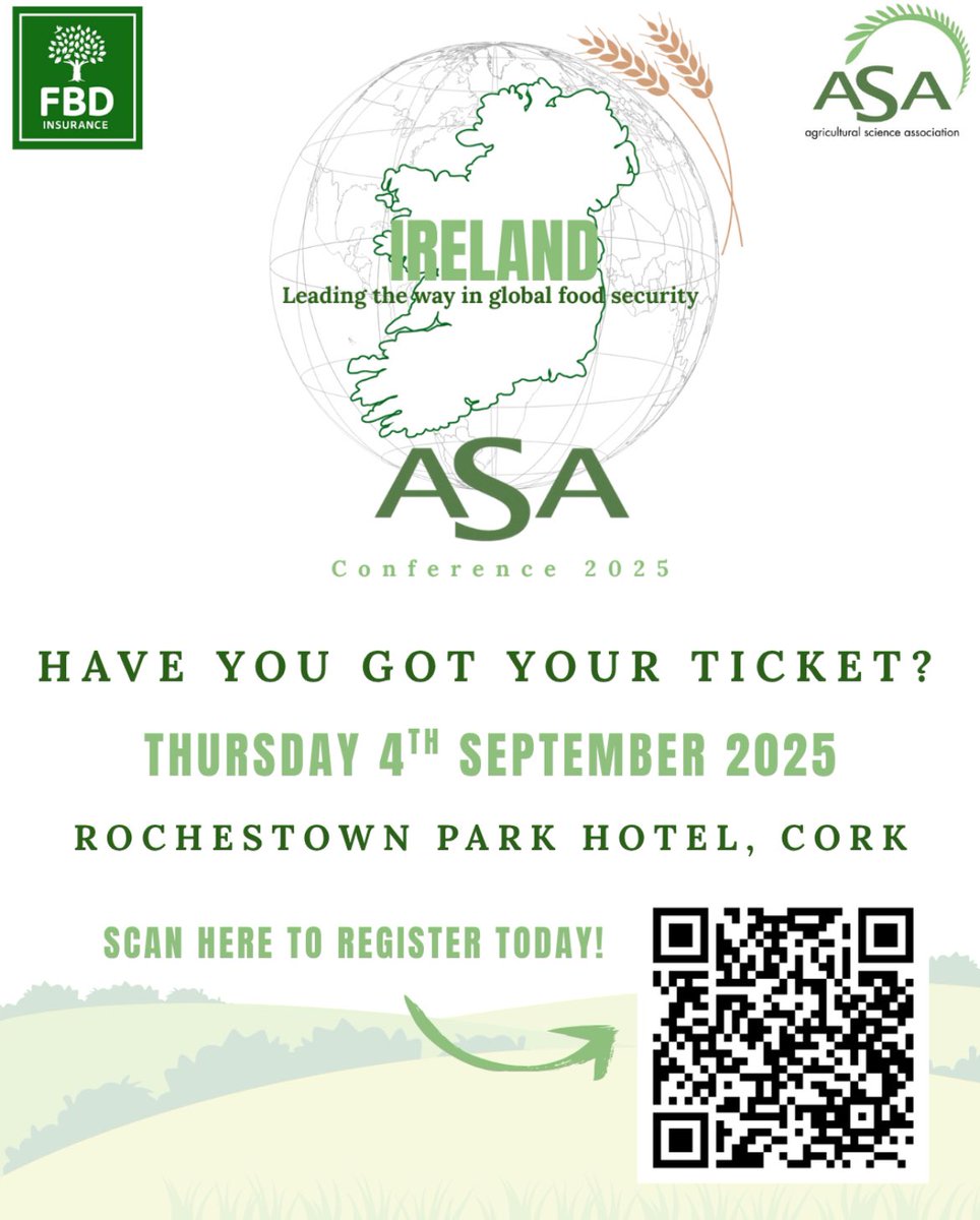 ASAireland (@asaireland) on Twitter photo The ASA Conference and Banquet 2025
🗓️Thursday 4th September
📍Rochestown Park Hotel Co. Cork
Scan the QR Code or Click the link for more information:
asaireland.ie/asa-conference…
Proudly supported by <a href="/fbd_ie/">FBD Insurance</a> The ASA Conference and Banquet 2025
🗓️Thursday 4th September
📍Rochestown Park Hotel Co. Cork
Scan the QR Code or Click the link for more information:
asaireland.ie/asa-conference…
Proudly supported by <a href="/fbd_ie/">FBD Insurance</a>
