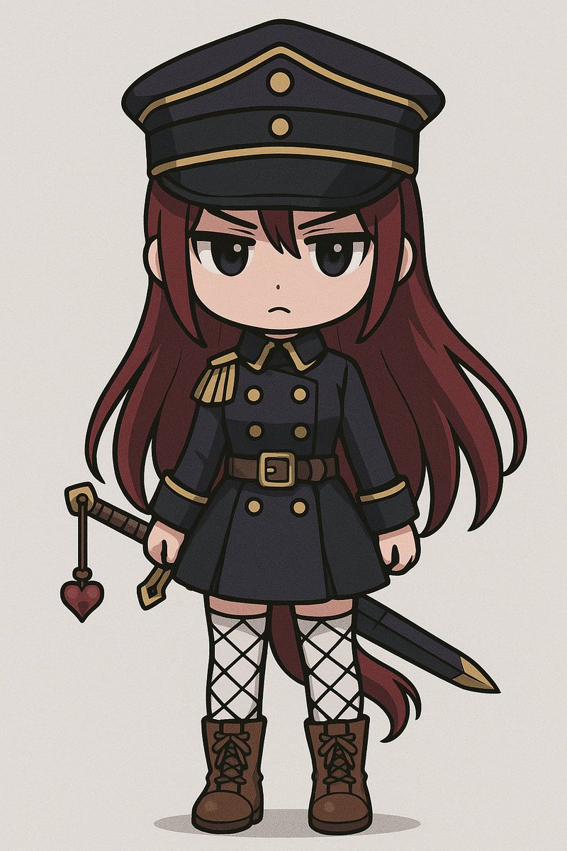 hexdemure's tweet image. I turned one of my drawings into a chibi, i think she turned out cute.