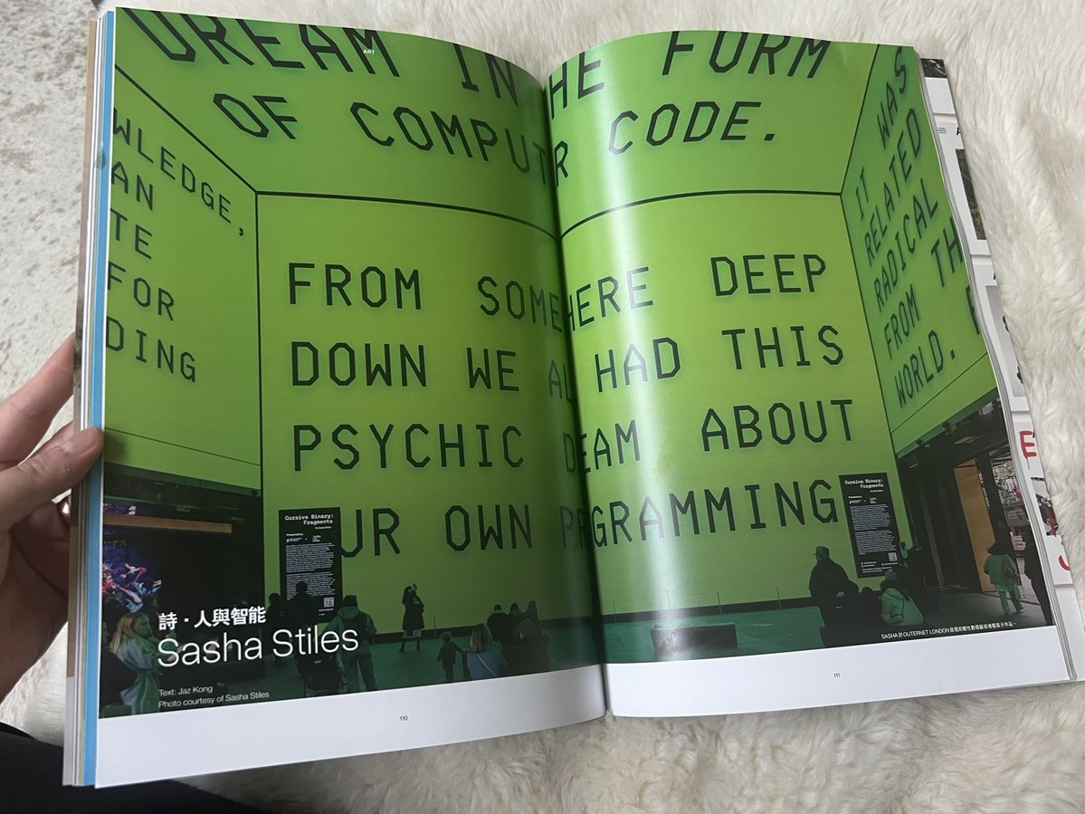 sashastiles's tweet image. Came home to this great feature in CITY Magazine Hong Kong’s “Art in Our Time” issue. Thank you, Jaz Kong! 💚
