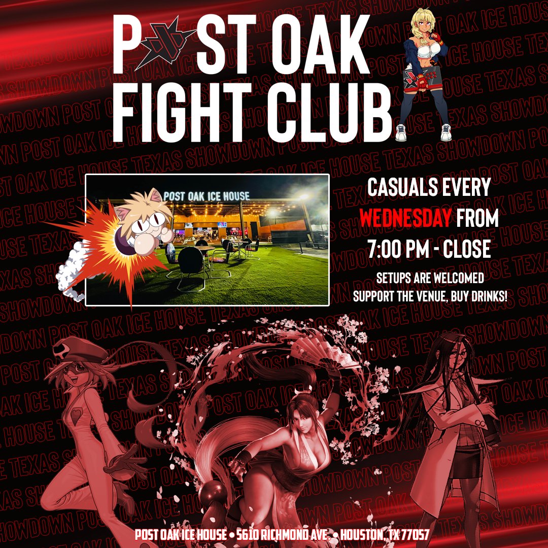 POFC 61 Primer for Wednesday, July 23rd:    
• Online Reg: start.gg/pofc61-sf6
• Stream: twitch.tv/TXShowdownLive
• Casuals start at 7 PM - featured SF6 tourney starts at 8 PM.    
• BYOC setups for all games are welcome!      

#HoustonFGC SF6 gamers, its time to game.