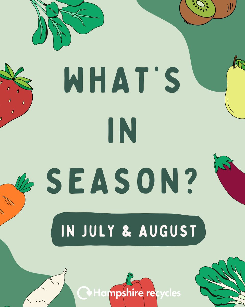 RecycleHants's tweet image. 🥕 Eating seasonally = fresher food + a happier planet 🌍
✅ Tastier & more nutritious
✅ Supports local farmers
✅ Lower carbon footprint
✅ Often cheaper!
Check what’s in season this summer & give it a go!
#EatSeasonal #HampshireRecycles #EcoTips