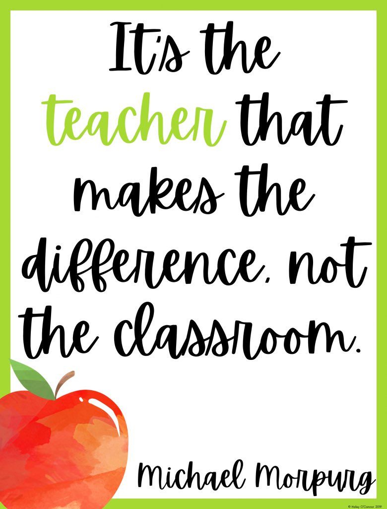 It's the teacher that makes the difference. Not the classroom

#education #teachers