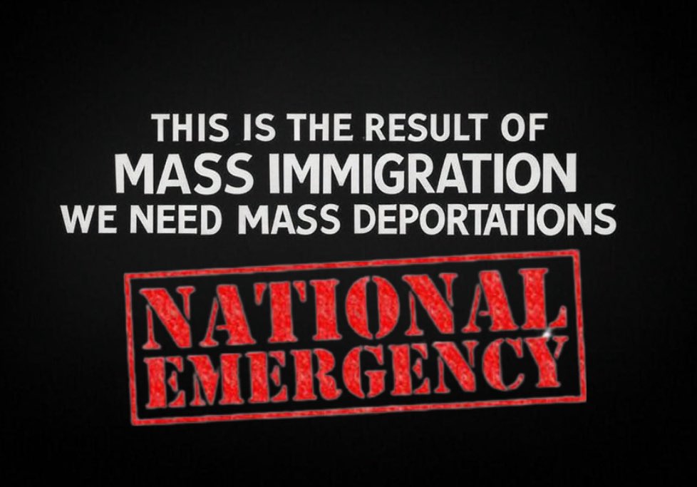 TheBritLad's tweet image. The impact of mass immigration in Britain:
▪️A rape is reported EVERY 8 minutes.
▪️1000+ Knife crimes PER month.
▪️Terrorists are PLOTTING attacks.
▪️ISIS jahadis are CROSSING the channel.
▪️Rape GANGS operating in every city.
DIVERSITY IS NOT OUR STRENGTH.