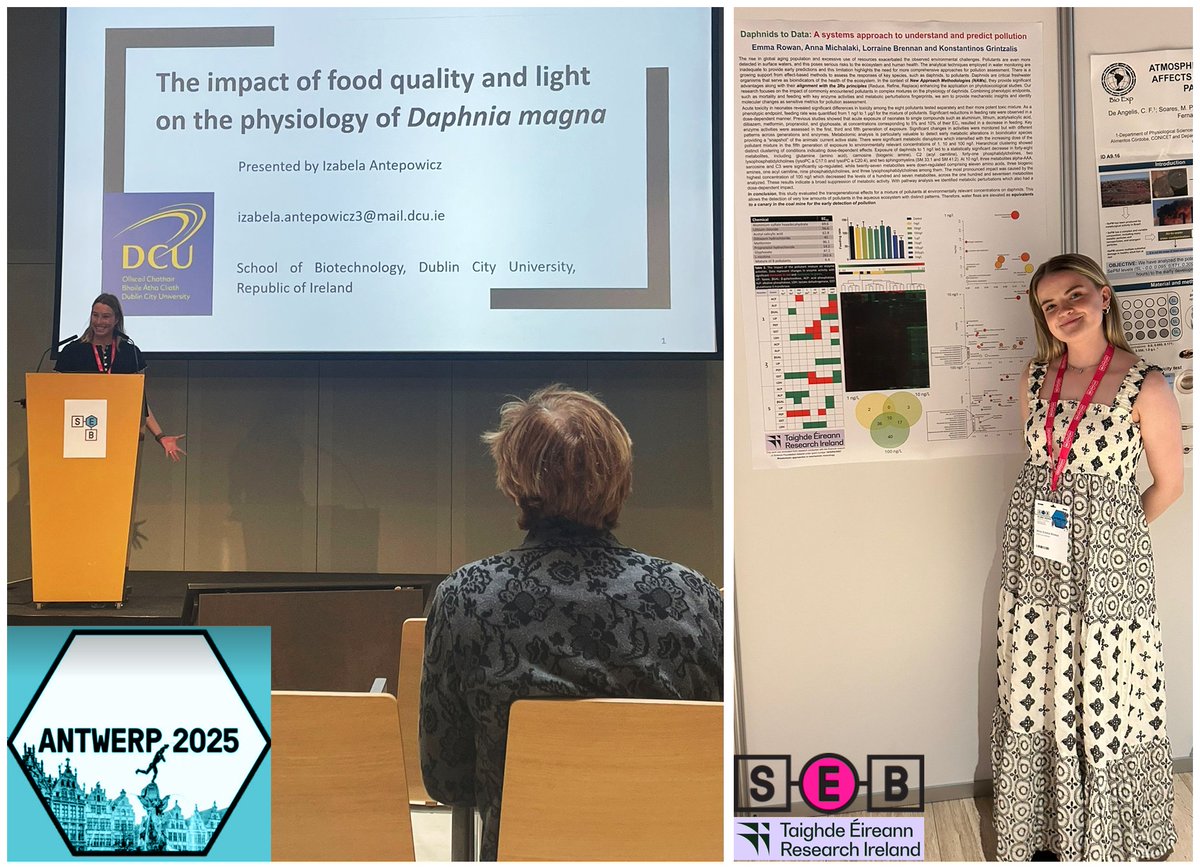 DCU School of Biotechnology (@dcubiotech) on Twitter photo In the annual <a href="/SEBiology/">SEB @sebiology.bsky.social</a> conference in Antwerp, Izabela and Emma showcased how water fleas provide great insight in molecular ecology and ecotoxicology. <a href="/DcuBiotech/">DCU School of Biotechnology</a> <a href="/DCU_LSI/">DCU Life Sciences Institute</a> In the annual <a href="/SEBiology/">SEB @sebiology.bsky.social</a> conference in Antwerp, Izabela and Emma showcased how water fleas provide great insight in molecular ecology and ecotoxicology. <a href="/DcuBiotech/">DCU School of Biotechnology</a> <a href="/DCU_LSI/">DCU Life Sciences Institute</a>