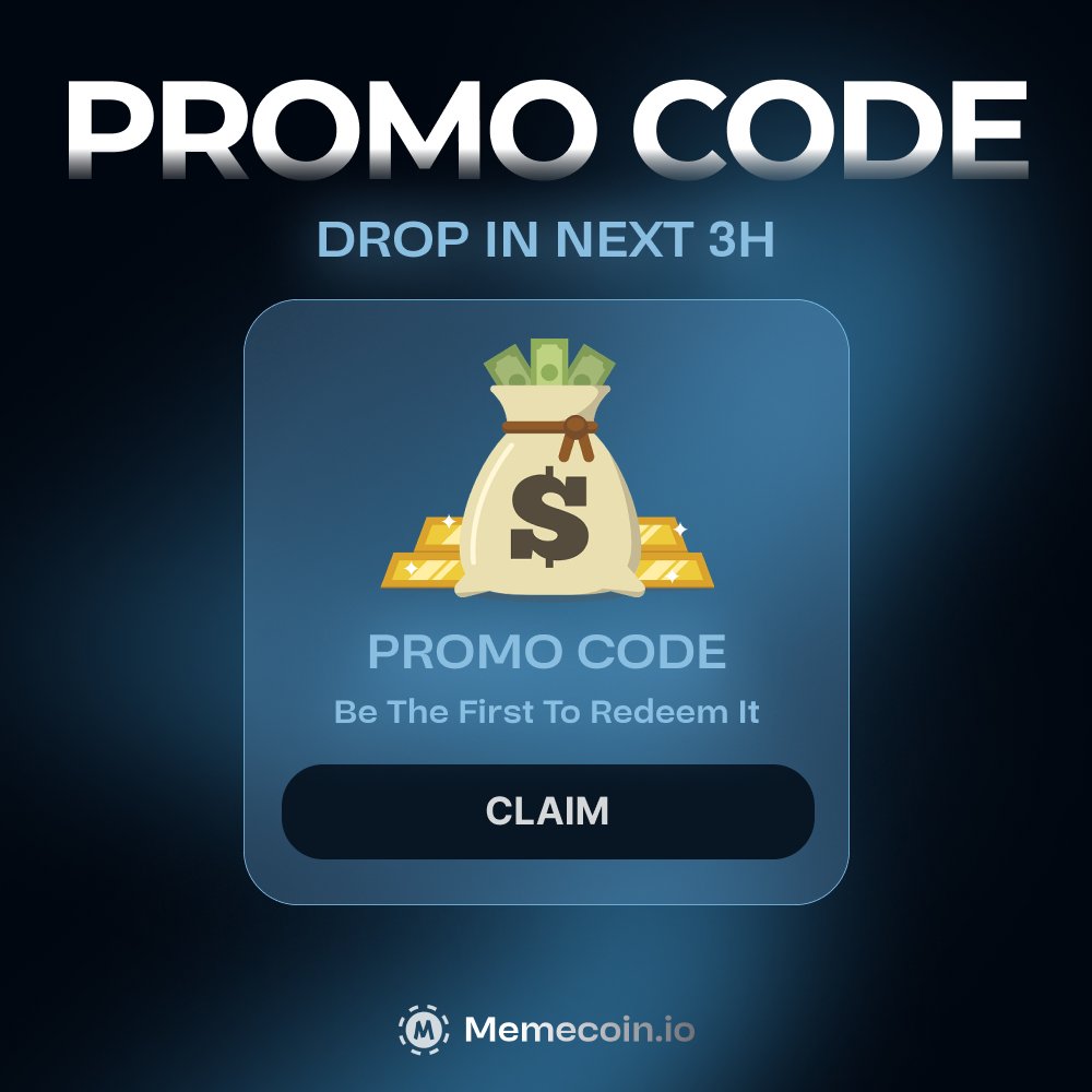 🔥 $33 PROMO CODE DROP INCOMING! 🔥

In the next 3 hours we’re dropping a $33 promo code on Memecoin.io 💥

⚡️ Only 1 person can claim it – be FAST!

✅ To qualify:
💰 Minimum $10 deposit
🎯 Must have wager history

Who’s ready to grab it? 👀👉 Memecoin.io