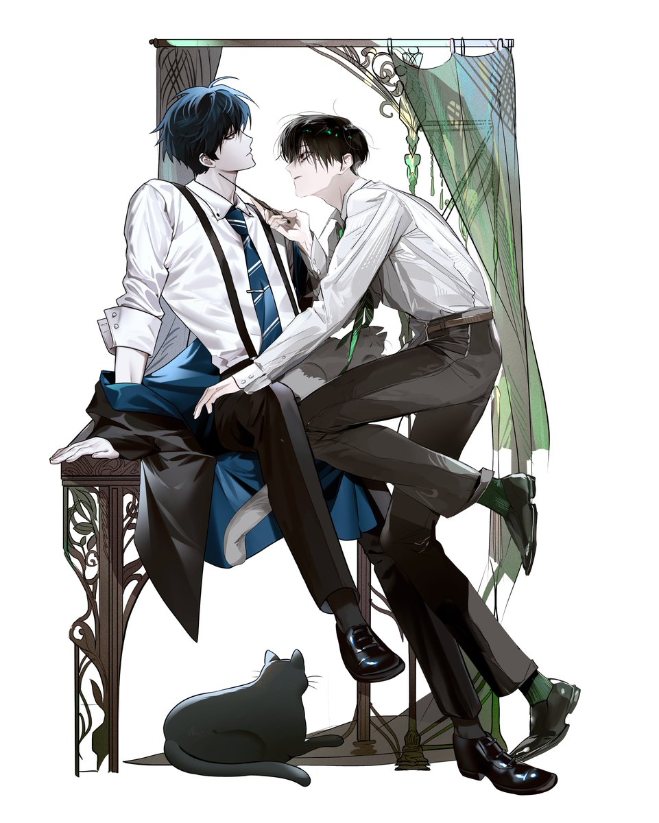 nykim0915's tweet image. 벌써 1년이 지난 합작... 일부만 추려서...
청발 캐릭터 그린사람 : @ Sugarynight__