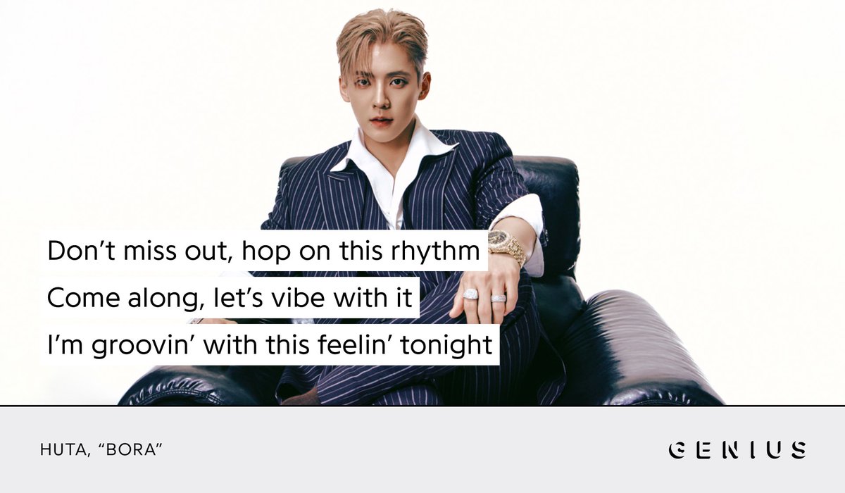 Genius_kor's tweet image. LEE MINHYUK aka #HUTA (@btob2mh) of #BTOB is a fighter on his new album #HOOK! Check out the lyrics to his title track “Bora” on Genius now!
#비투비 #이민혁 #LEEMINHYUK #Bora #훅
🔗 genius.com/Lee-minhyuk-hu…