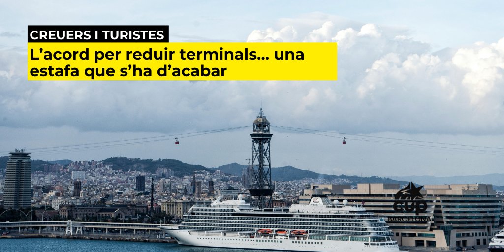 L’acord per reduir terminals… una estafa que s’ha d’acabar

#BarcelonaNoViuDelTurisme