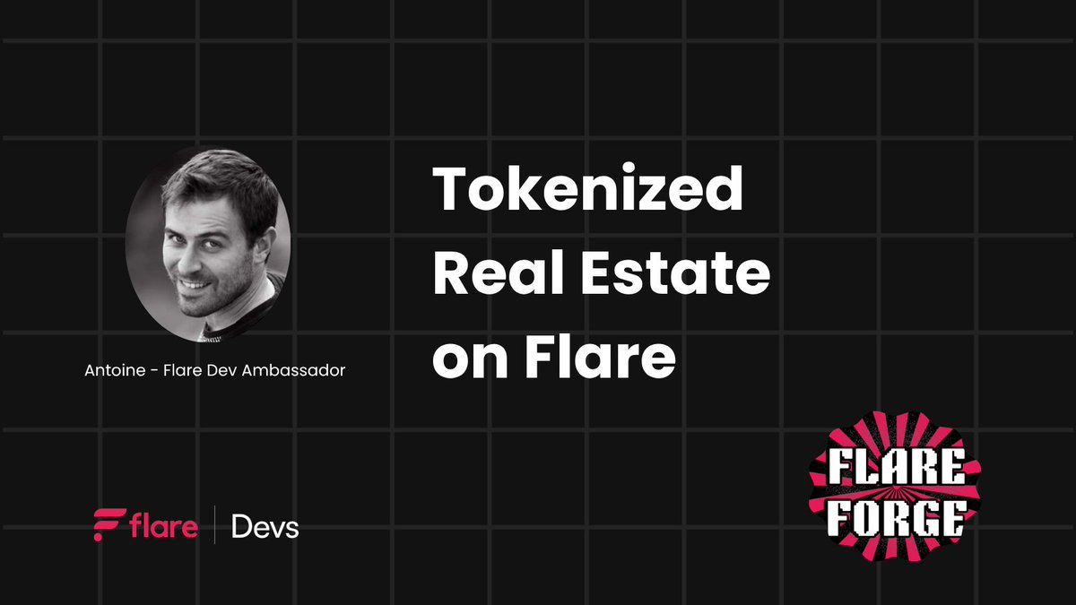 FlareDevHub's tweet image. Imagine a real estate tokenization platform that empowers shared ownership, featuring automated property validation via decentralized oracles and dynamic AI-generated content. 🤯
We're diving into this interesting concept at tomorrow's workshop. Don't miss it:
⏲️ 13:30 UTC.
▶️…