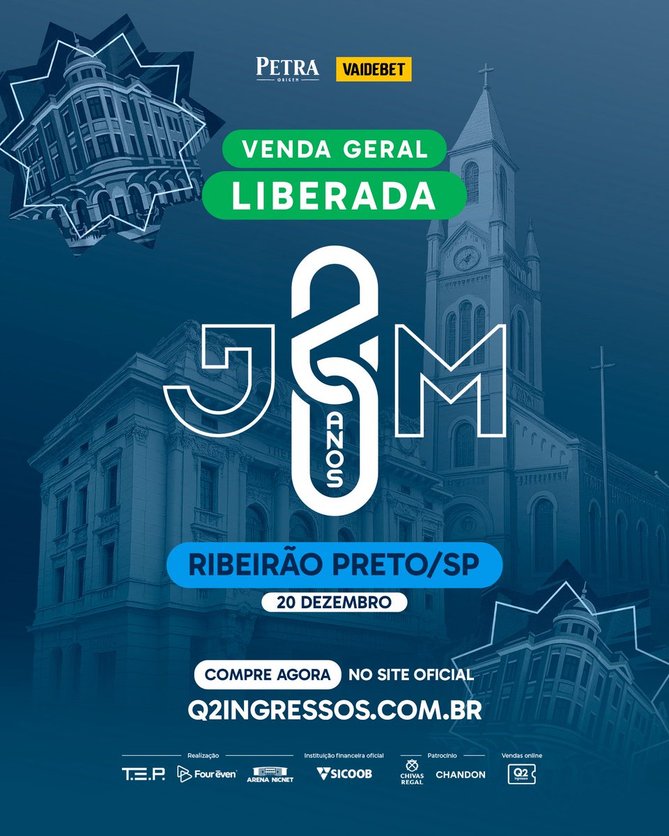 Ei, Ribeirão Preto! 
Vendas Liberadas 🎫

🔗: q2ingressos.com.br/events/jorgeem…