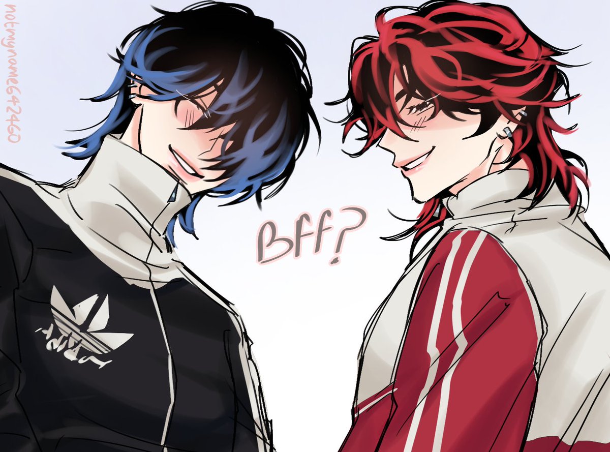 Notmyname642460's tweet image. Just some half-assed kings... #NaJaegyeon #SeonYujae #lookism #lookismfanart
