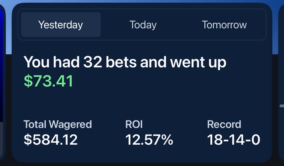 tmill61's tweet image. Yesterday I hit one @OddsJam live +EV play, 1 middle, and the bulk of my bets were live arbs.
Try OddsJam! π 7 days free + code TMILL for 35% off your first month.π oddsjam.com/?ref=tmill61