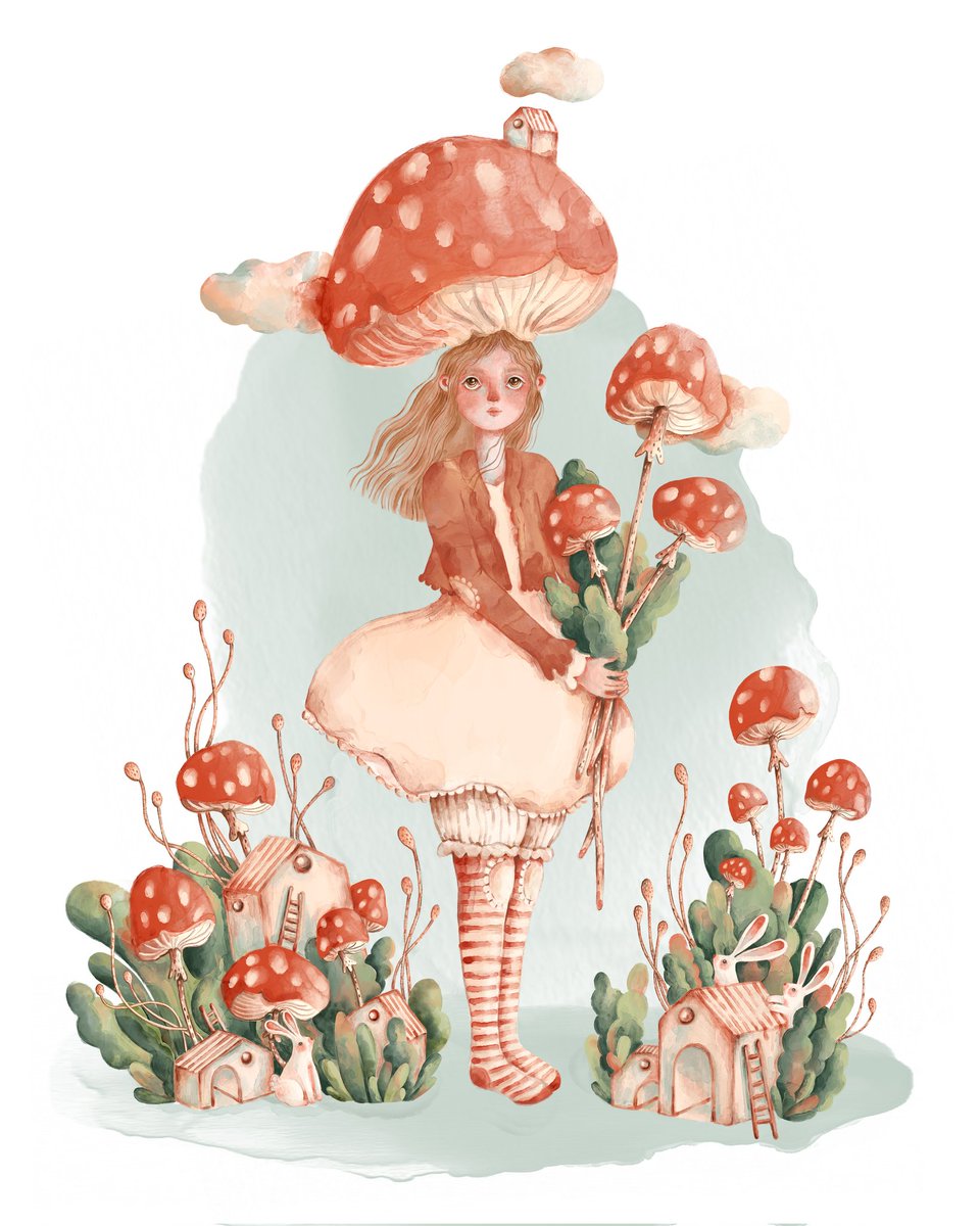 "Velvet Whispers" 🍄🐇

I heard a soft whisper...
A velvet whisper, asking you to listen
to the quiet magic of the world inside you...That secret place, where the child in us still lives...
Where hope is soft like a daydream...and everything feels calm, strange, and kind...