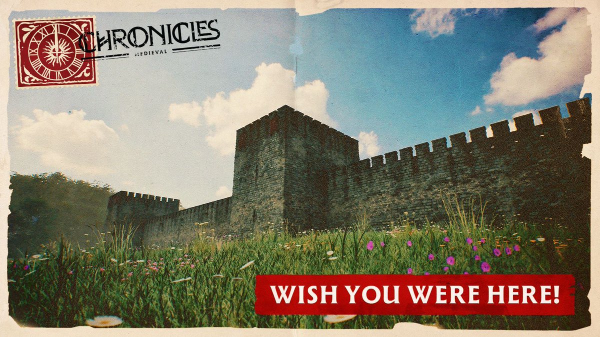 Chronicles1313's tweet image. Some of our devs are off on a well-earned holiday, but don’t worry, we packed you a postcard! 🏖️✉️
Enjoy this glimpse of our (very well-defended) getaway!
#ChroniclesMedieval