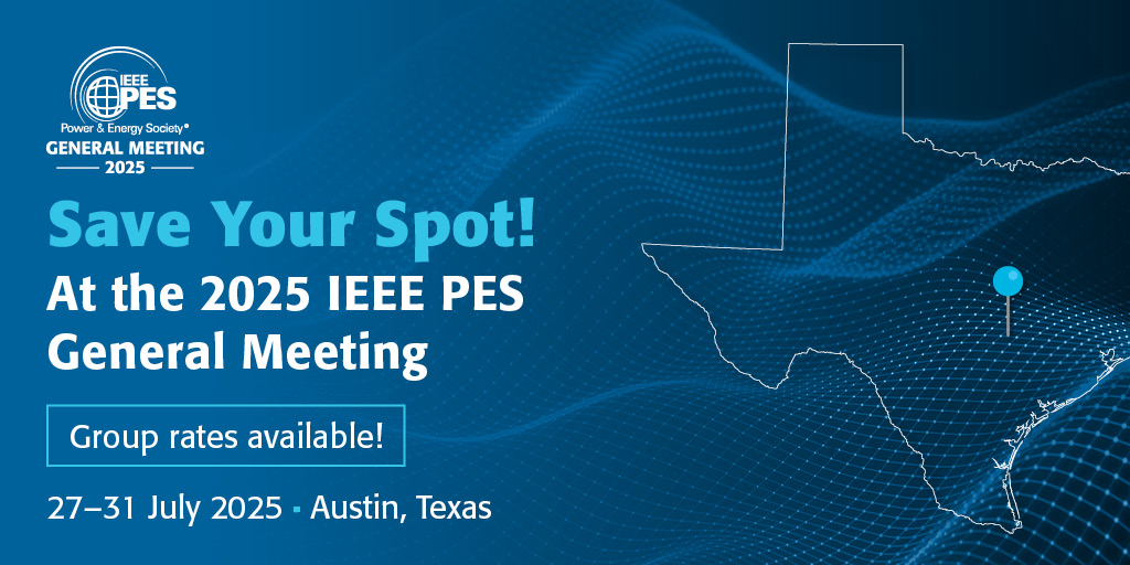 IEEE Power & Energy Society General Meeting (@ieeepesgm) on Twitter photo 🎉 One week left until we come together in Austin, Texas, for the 2025 <a href="/ieee_pes/">IEEE Power & Energy Society</a> GM!
Highlights include:
🌟Opening Plenary Session: Transformation of the Electric Power Grid: Challenges, Opportunities, and Solutions
🌟Super Sessions
🌟Welcome Reception
🌟Student, Industry & 🎉 One week left until we come together in Austin, Texas, for the 2025 <a href="/ieee_pes/">IEEE Power & Energy Society</a> GM!
Highlights include:
🌟Opening Plenary Session: Transformation of the Electric Power Grid: Challenges, Opportunities, and Solutions
🌟Super Sessions
🌟Welcome Reception
🌟Student, Industry &