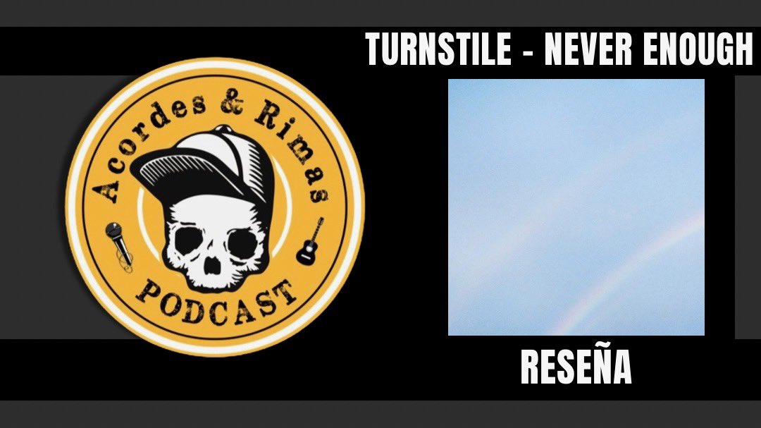 [Episodio 429]

Hoy <a href="/QueSobrao/">Chri</a> y <a href="/Joutax/">J</a> reseñan el disco nuevo de Turnstile, Never Enough. Hablan de su música y analizan su concepto.

Spotify: open.spotify.com/episode/7H1uV4…

Youtube: youtu.be/3aIQ6wGFYVg?si…

patreon.com/acordesyrimas

RT RT!